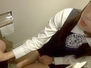 Get Naughty with Tokyo's Best BJ's - Nippon Fuck Session in Public Bathroom Stall